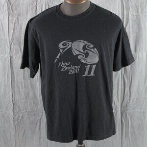 Rugby Shirt (Retro) - 2011 World Cup Maori Kiwi Graphic - Men's Large